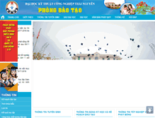 Tablet Screenshot of daotao.tnut.edu.vn